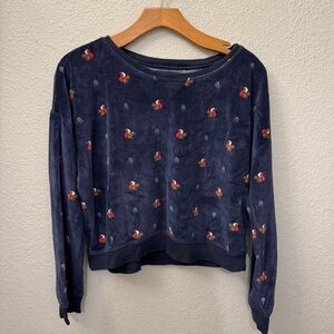 Vintage Abercrombie & Fitch Sleepwear Collection Sweatshirt w Squirrel Pattern